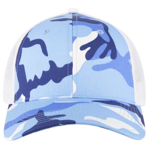 OTTO CAP Camouflage 6 Panel Low Profile Mesh Back Trucker Hat Thumbnail