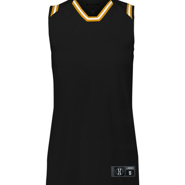 Ladies Retro Basketball Jersey Thumbnail