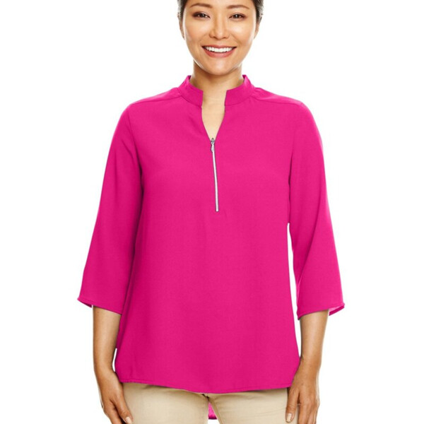 Women's Perfect Fit™  Three-Quarter Sleeve Crepe Tunic Thumbnail