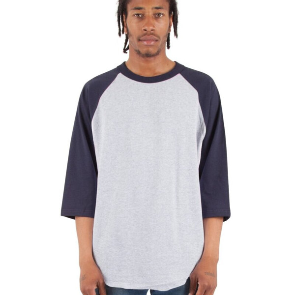 Unisex Three-Quarter Sleeve Raglan T-Shirt Thumbnail