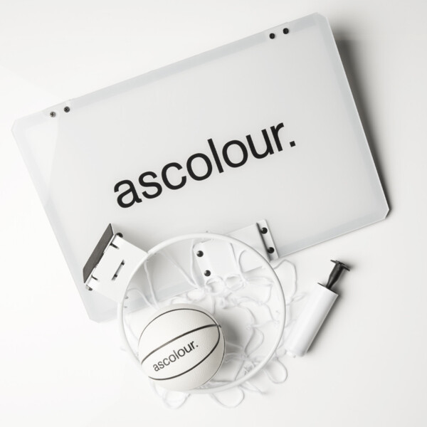 ASC MINI BBALL HOOP WHITE ONE SIZE Thumbnail