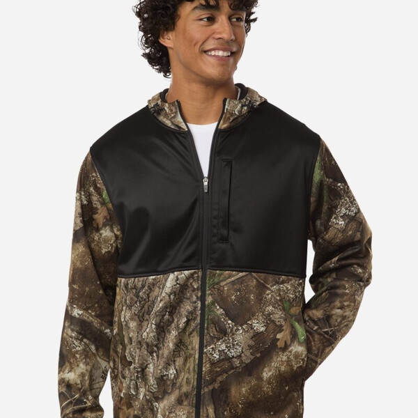 Unisex Realtree® Performance Colorblocked Full-Zip Hooded Sweatshirt Thumbnail