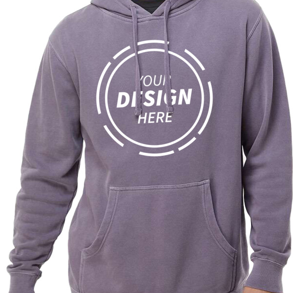 Unisex Midweight Pigment-Dyed Hooded Sweatshirt Thumbnail