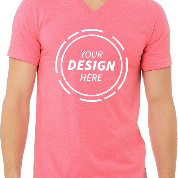 Unisex Heather CVC V-Neck Tee Thumbnail