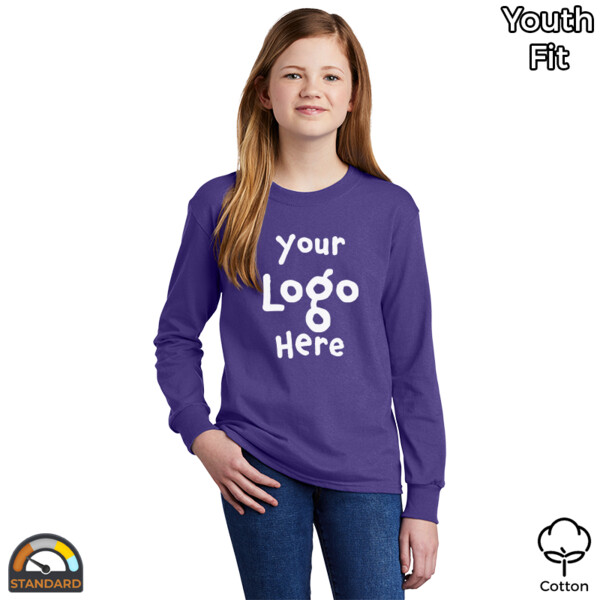 Youth Long Sleeve Core Cotton Tee Thumbnail