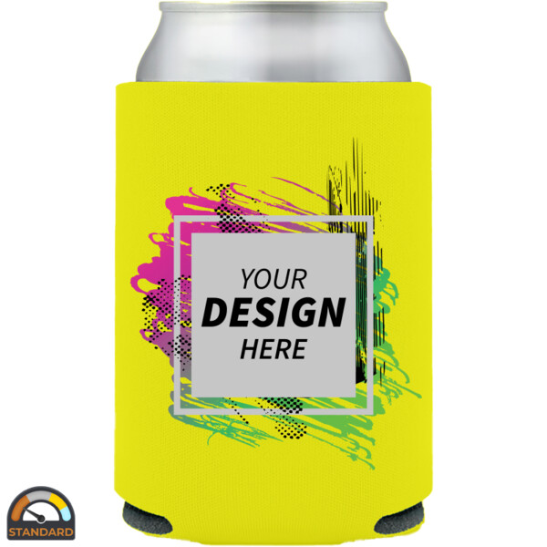 Foam Collapsible Can Cooler (Multi-Color Print) Thumbnail